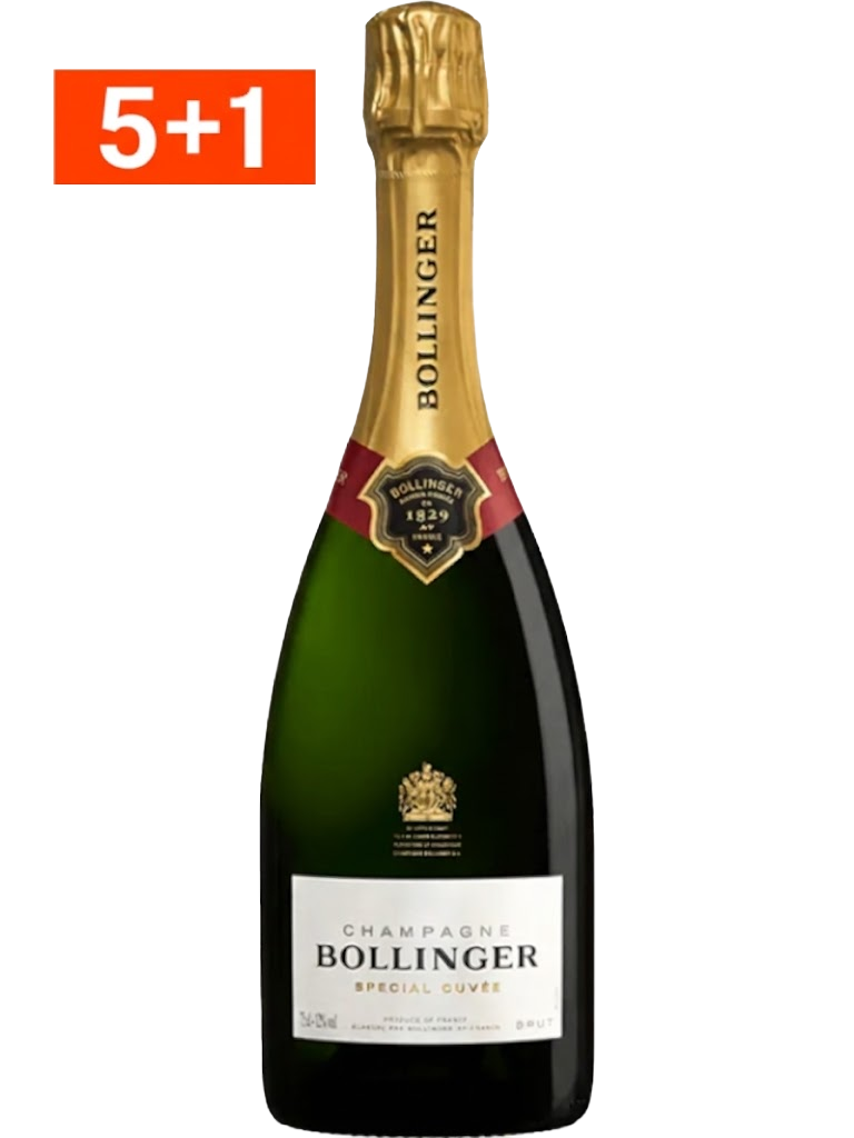 Champagne Bollinger Spécial Cuvée 5 + 1 OFFERTE