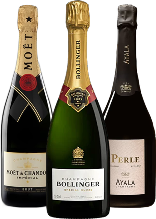 Caisse découverte - Champagnes x3